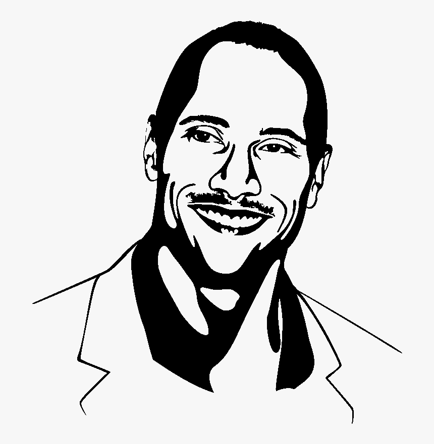 Dwayne Johnson Dessin, HD Png Download