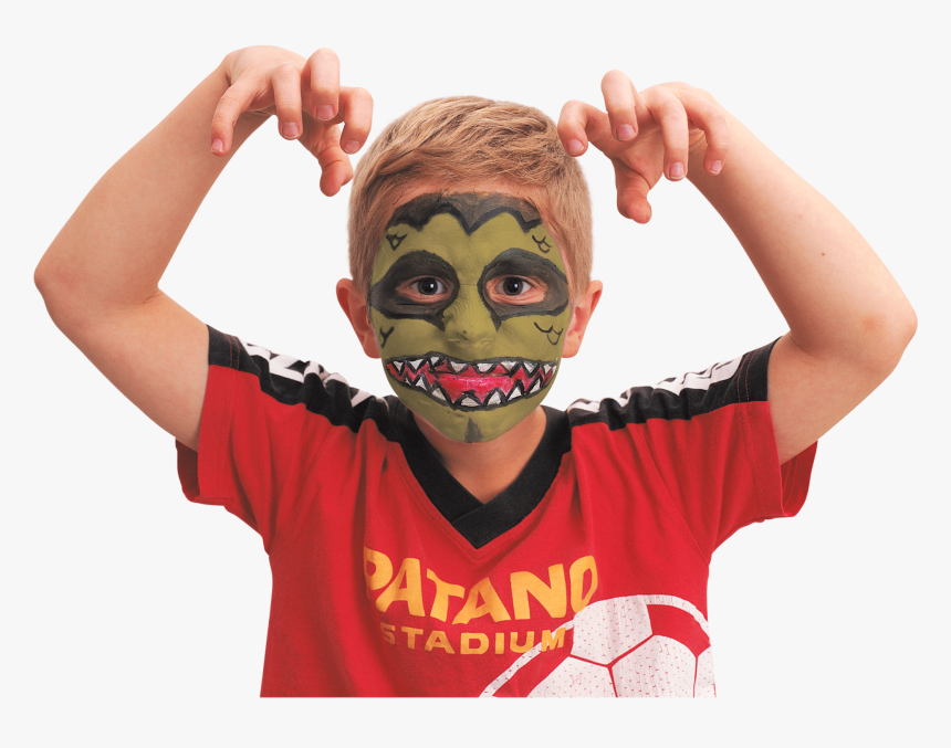 Scary Face Effect Makeup Set, , Large - Mask, HD Png Download