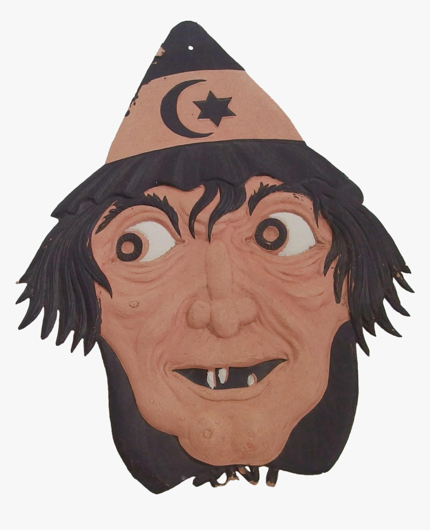 Clip Art Witch Halloween Decoration Painted - Witch Face Transparent Background, HD Png Download