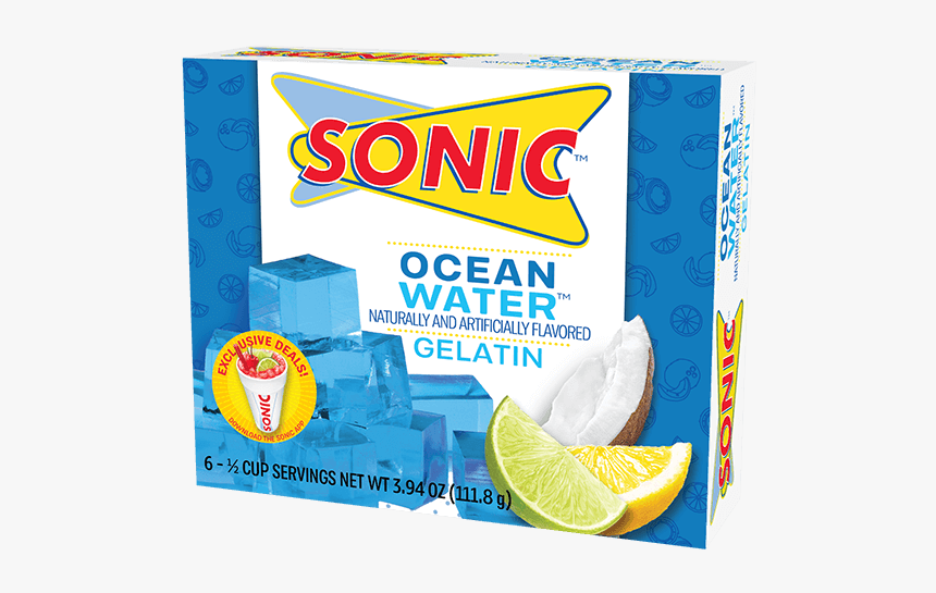 Sonic Ocean Water Gelatin - Sonic Jello, HD Png Download