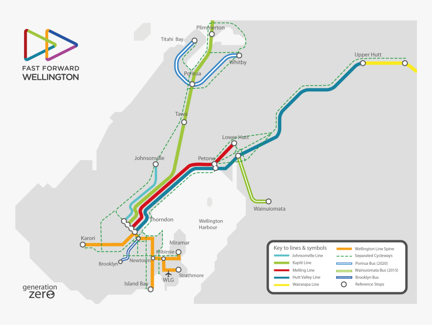 Fast Forward Wellington Map, HD Png Download