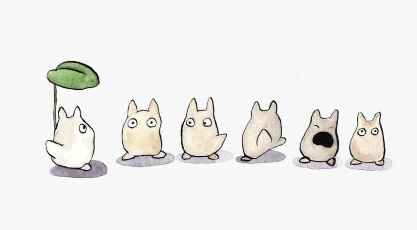 1 Chibi Totoro By Dragon Flame13 D4rs1ox - Studio Ghibli Little Totoro, HD Png Download