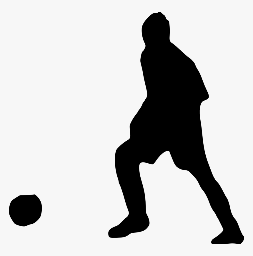 Football Player Silhouette - Silhouette, HD Png Download