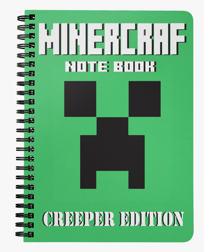 Minecraft Spiralbound Notebook Creeper Normal Size - Minecraft Creeper, HD Png Download