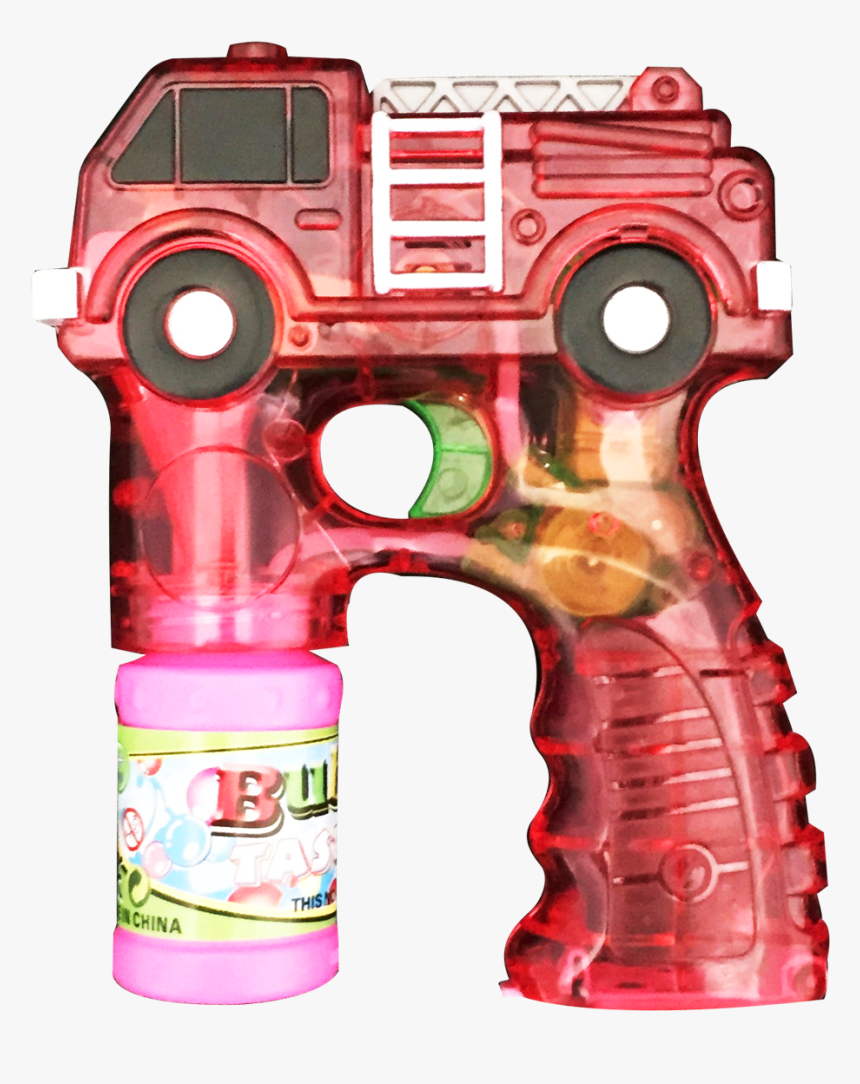 Transparent Fire Truck Bubble Gun - Handgun, HD Png Download