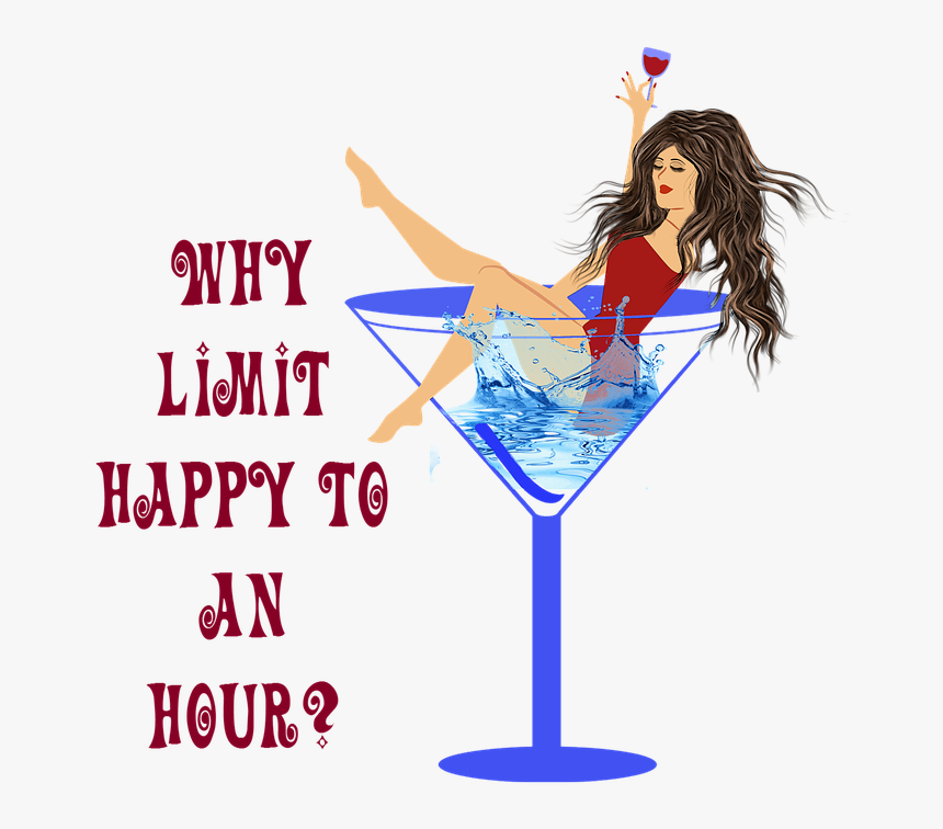 Woman In Martini Glass Png - Classic Cocktail, Transparent Png