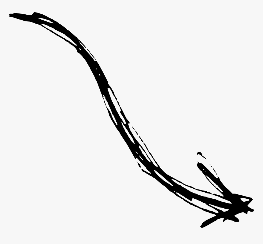Hand Drawn Arrow - Transparent Background Cute Arrows, HD Png Download