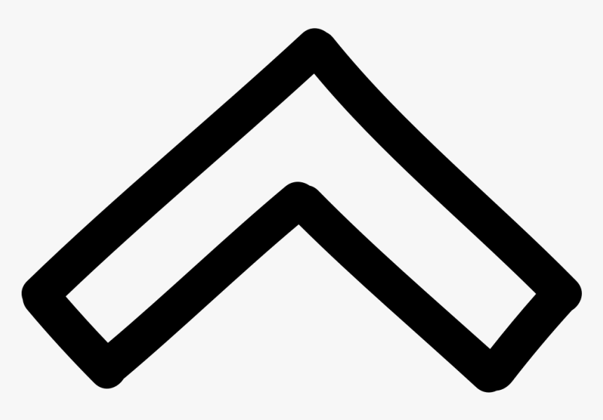 Hand Drawn Up Arrow, HD Png Download