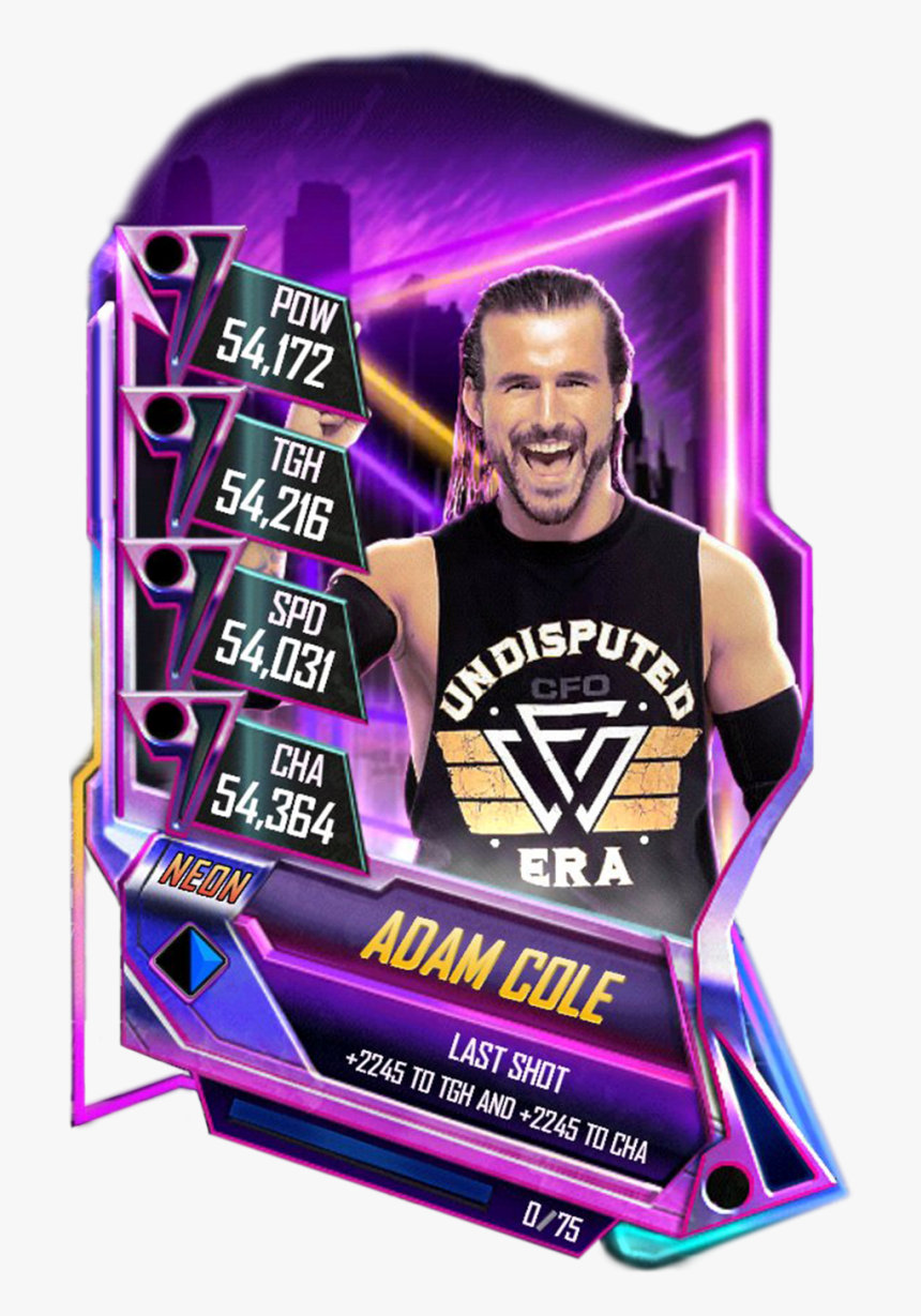 Adamcole S5 23 Neon - Wwe Supercard Neon Cards, HD Png Download