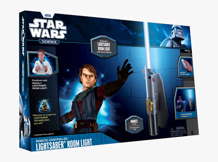 Star Wars Deluxe 8-color Lightsaber Room Light - Boba Fett Star War Origami, HD Png Download