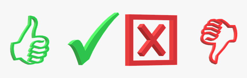 Right, False, Gut, Bad, Hook, Cross - Gut Schlecht Png, Transparent Png