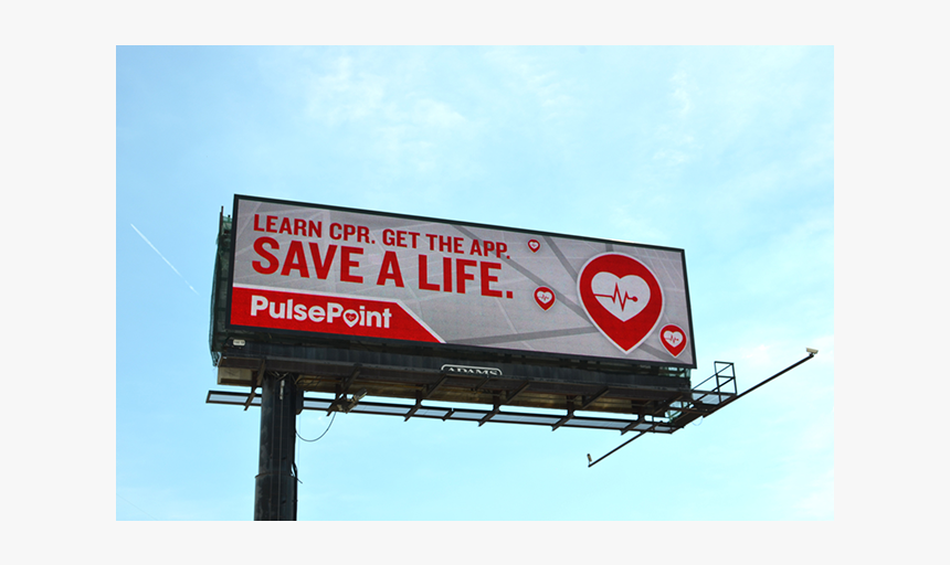 Pulsepoint Community Outreach Marketing Billboard - Billboard, HD Png Download