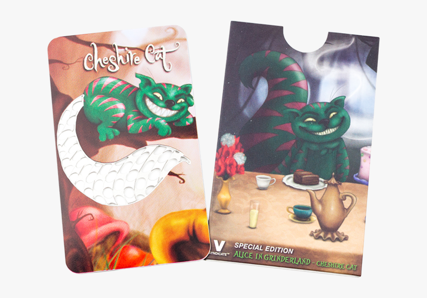 Transparent Cheshire Cat Png - Cheshire Cat Grinder Back, Png Download
