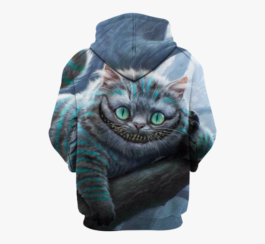 Cheshire Cat Alice In Wonderland 3d Hoodie - Alice In Wonderland Characters Cheshire Cat, HD Png Download