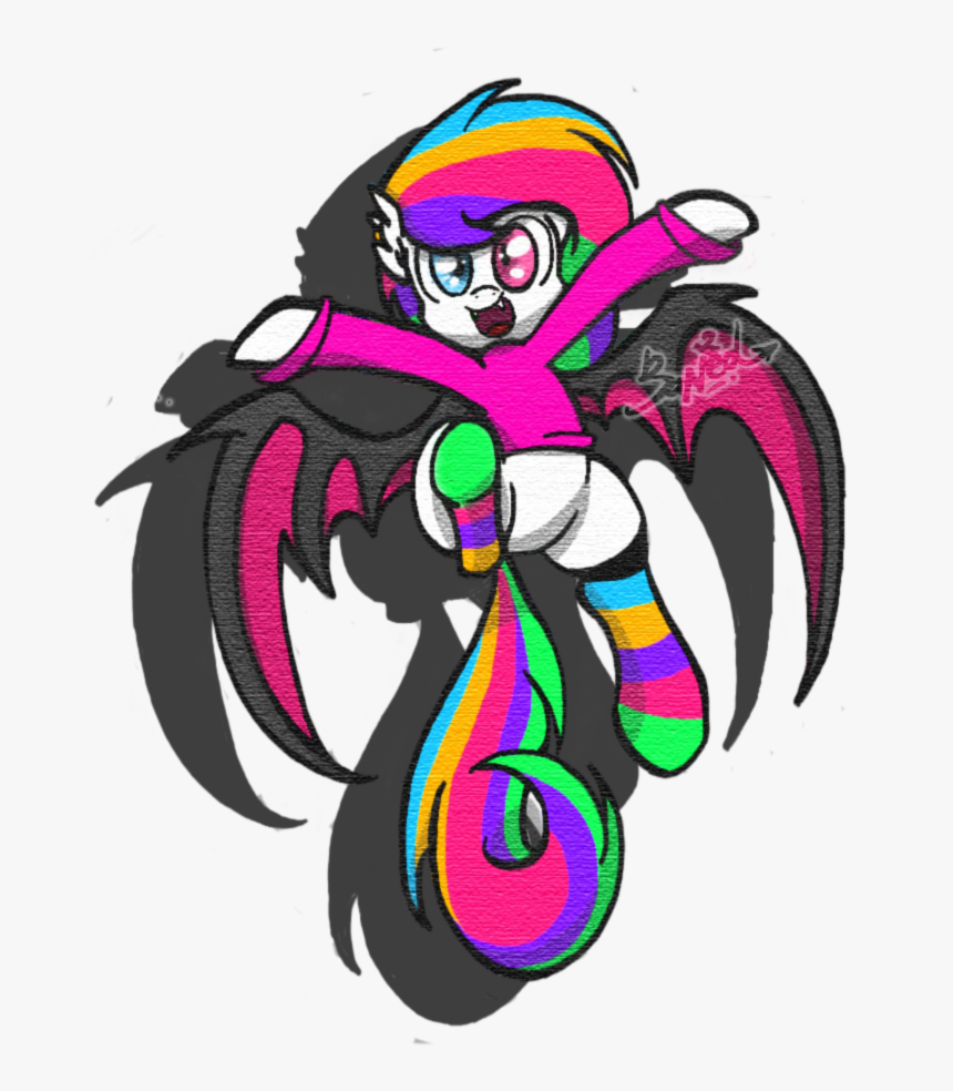 #1360118 - Artist - Banned, Artist - Lvck, Bat Pony, - Illustration, HD Png Download