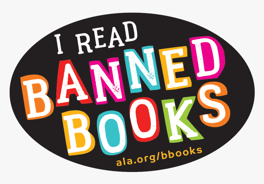 I Read Banned Books Bumper Sticker - Graphic Design, HD Png Download