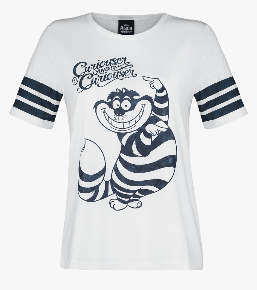 Null Cheshire Cat - Tee Shirt Femme Alice Au Pays Des Merveilles, HD Png Download
