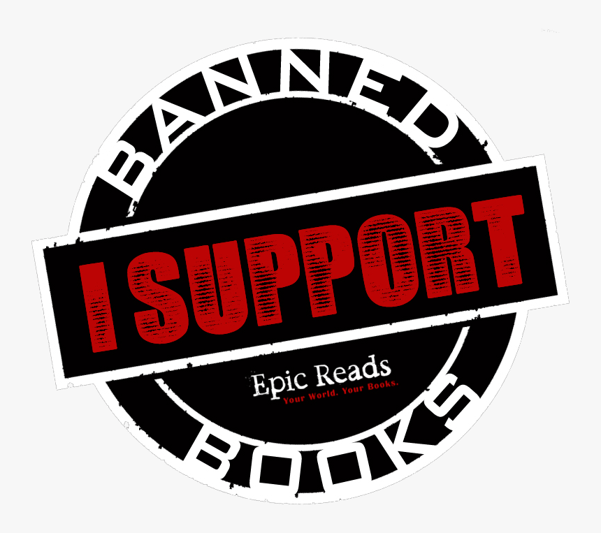 Epic Reads Celebrates Banned Books Week Clipart Black - Label, HD Png Download