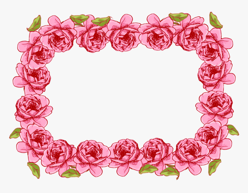 Garland Frame Transparent Png - برواز فارغ, Png Download