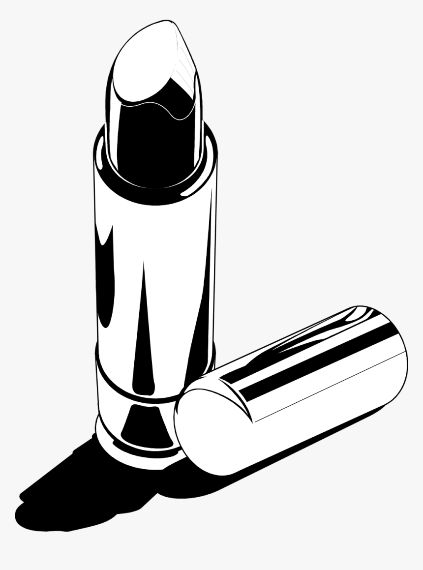 Lipstick Clipart With Black Background Clipartfest - Lipstick Clip Art, HD Png Download