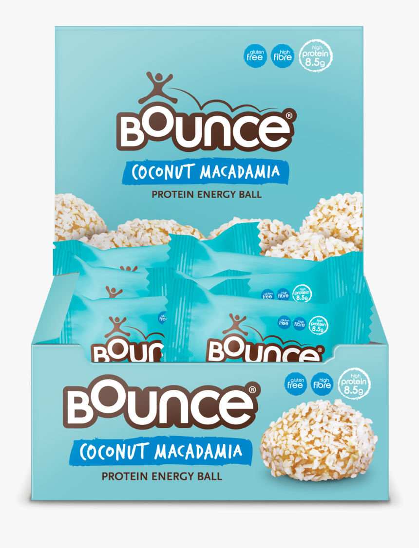 Bounce Protein Energy Ball 12x40g - Bounce Coconut Macadamia 12, HD Png Download