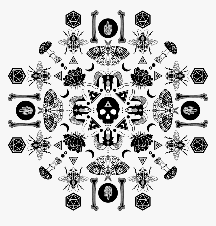 Skull-pattern, HD Png Download