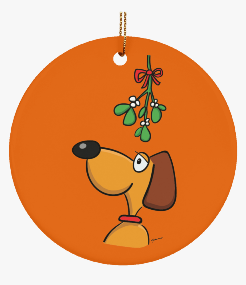 Dog And Mistletoe Limited Edition Christmas Ornament - Ideas, HD Png Download