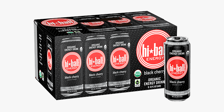 Black Cherry Hiball Energy Organic Juice Drink - Guinness, HD Png Download