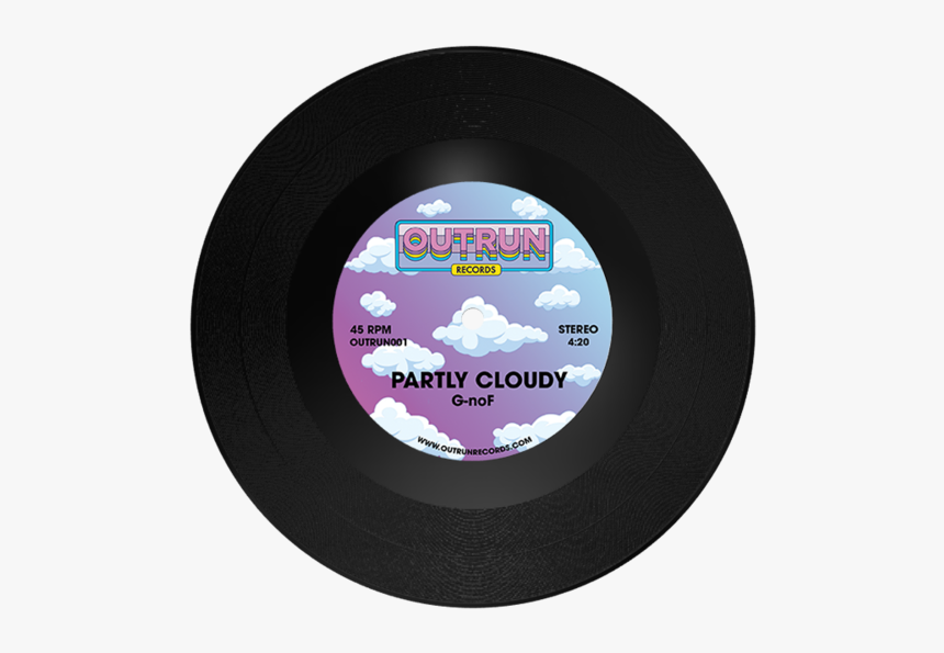 Partly Cloudy Vinyl Render 2 - Circle, HD Png Download