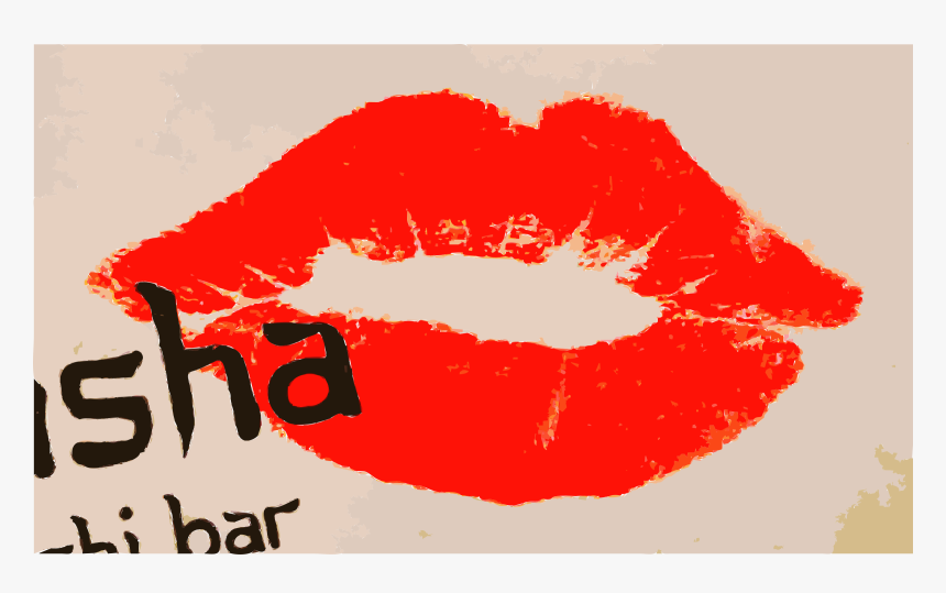 Clip Art Kiss Big Image Png - Dudak Siyah Beyaz, Transparent Png
