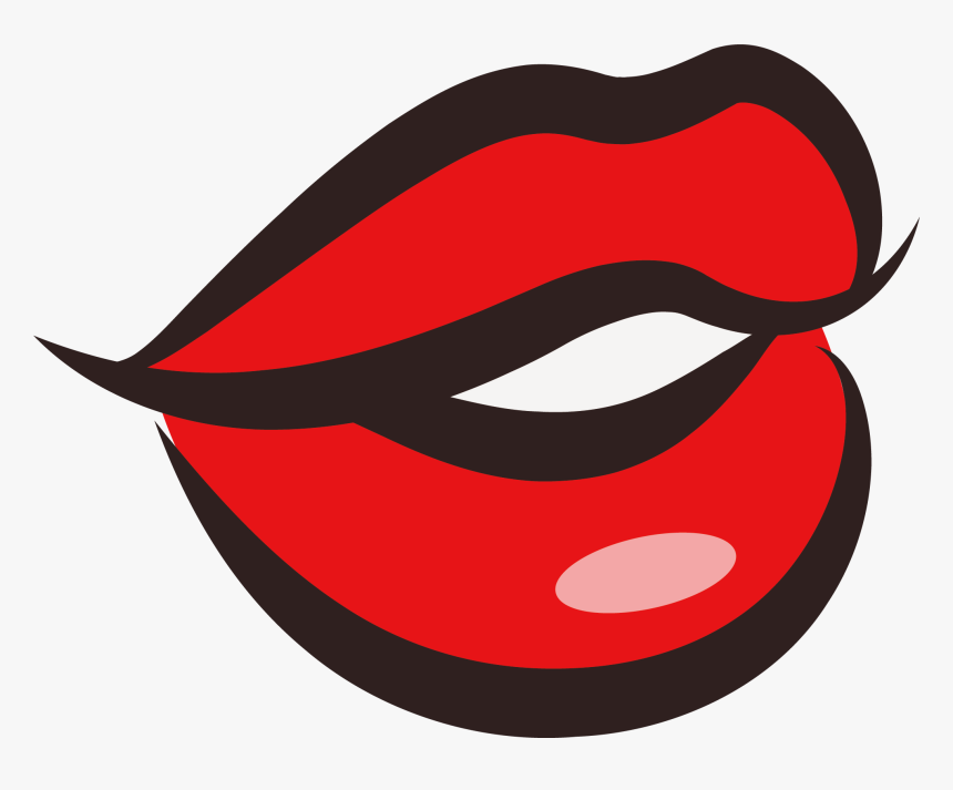 Kissing Lips At Getdrawings - Lip Clipart Transparent Background, HD Png Download