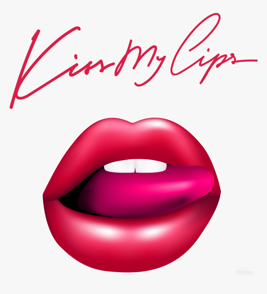 Kiss72a Print - Lip With Finger Png, Transparent Png