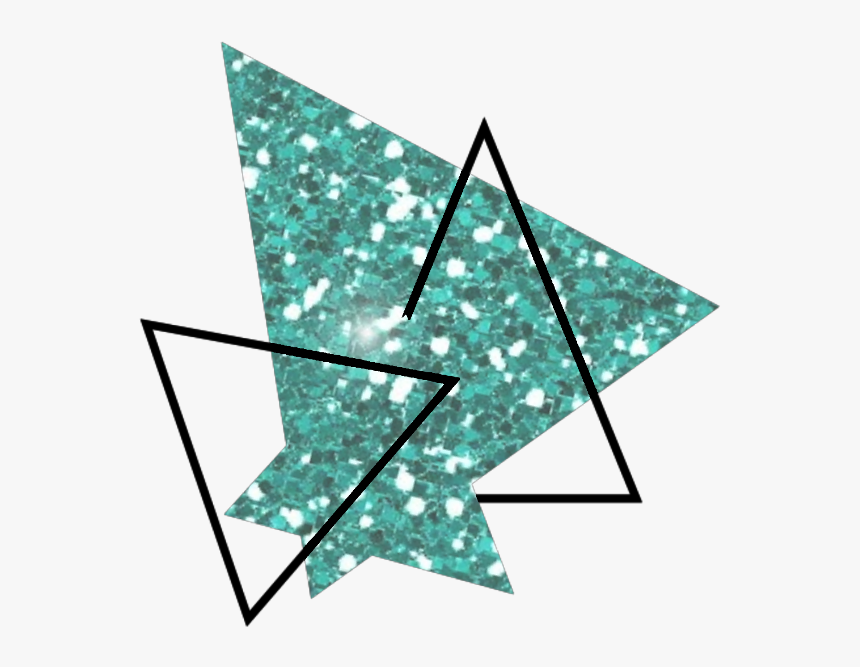 Kpop Geometric Geometry Glitter Green Triangles - Kpop Geometric, HD Png Download