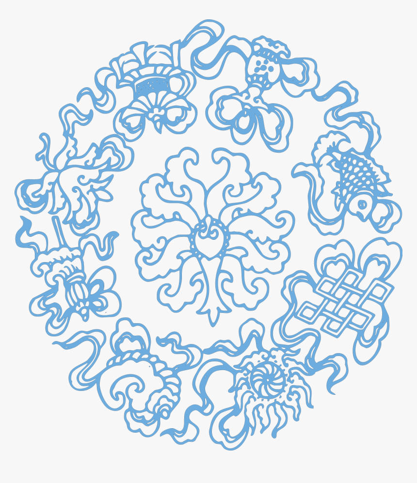 Transparent Aztec Pattern Clipart - China Pattern Line Art, HD Png Download