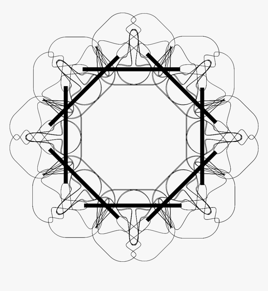 Geometric Motif 3 Outline Svg Clip Arts - Rub El Hizb, HD Png Download