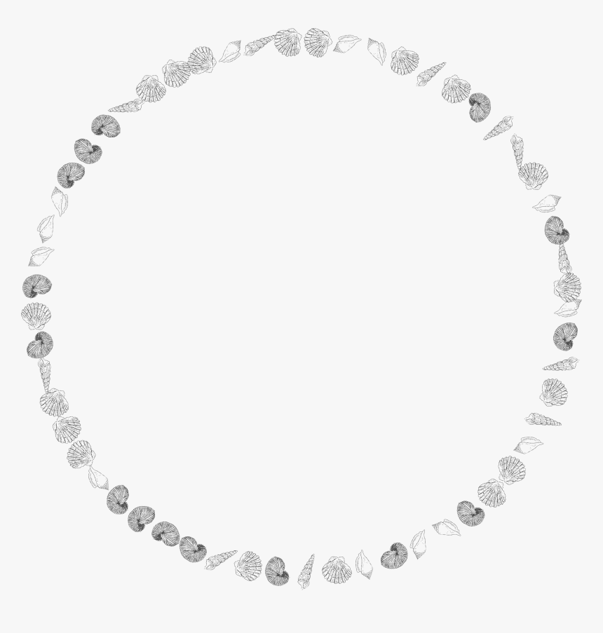 Chain,jewellery,body Jewelry - Seashell Round Border Clipart Png, Transparent Png