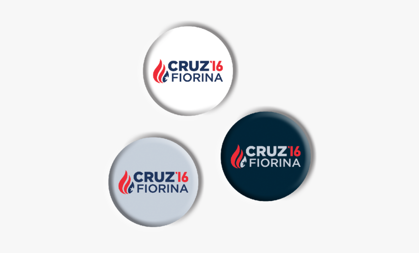 Cruz Fiorina Buttons - Ted Cruz, HD Png Download
