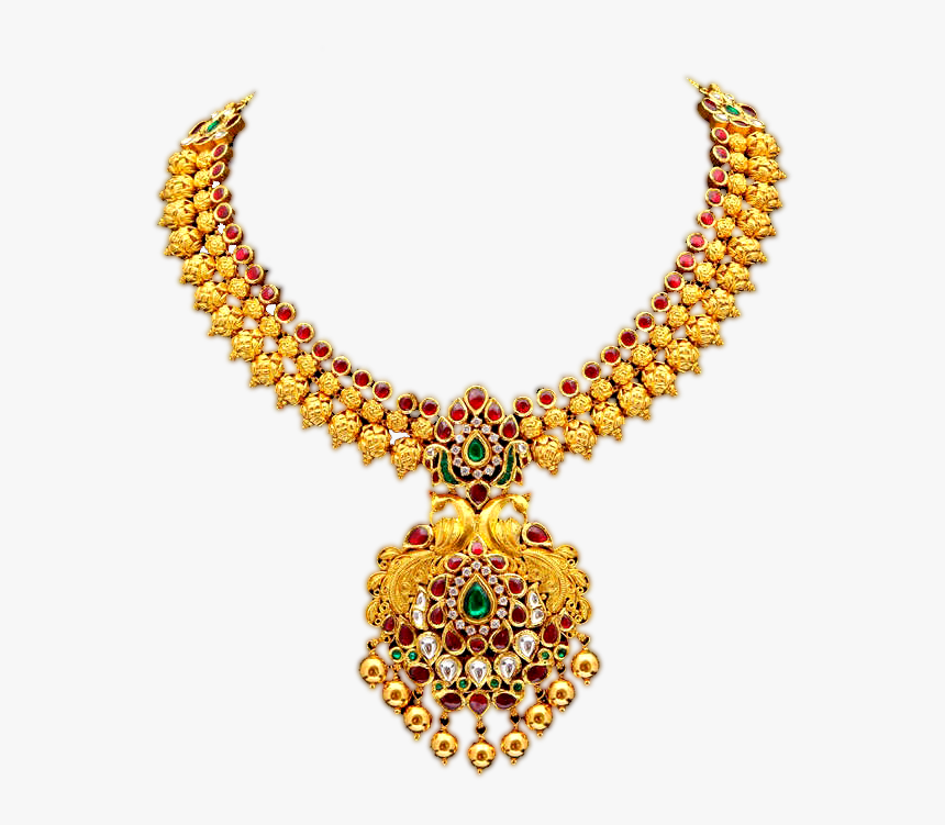 Gold Necklace Png Wedding Image Transparent - Necklace Gold Jewellery Png, Png Download