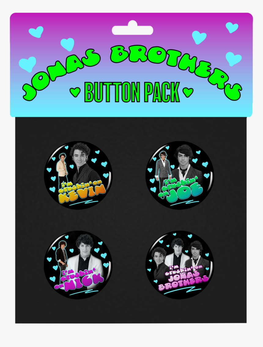 Throwback Button Pack - Jonas Brothers Button Pack, HD Png Download