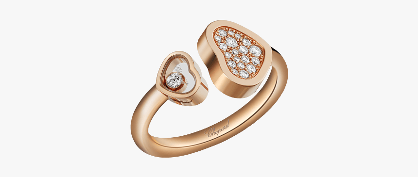 Happy Hearts @829482-5900 - Happy Heart Ring Chopard White Gold, HD Png Download