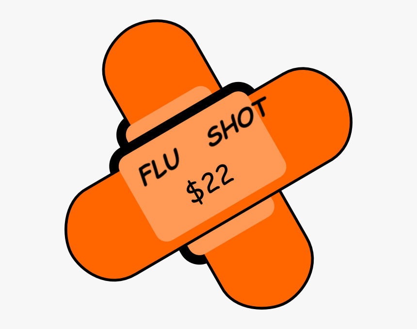 Bandaid Flu Shot Clip Art At Vector Clip Art - Clip Art, HD Png Download