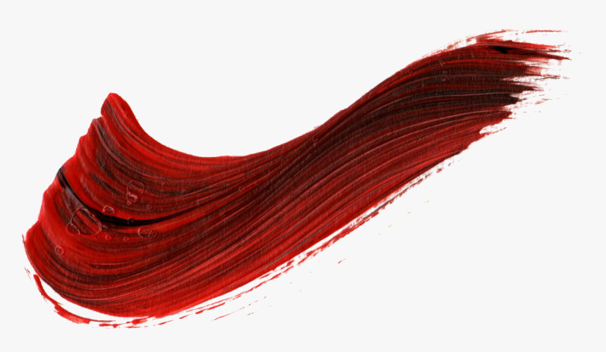 Paint Stroke Png - Brush Strokes Red Png, Transparent Png