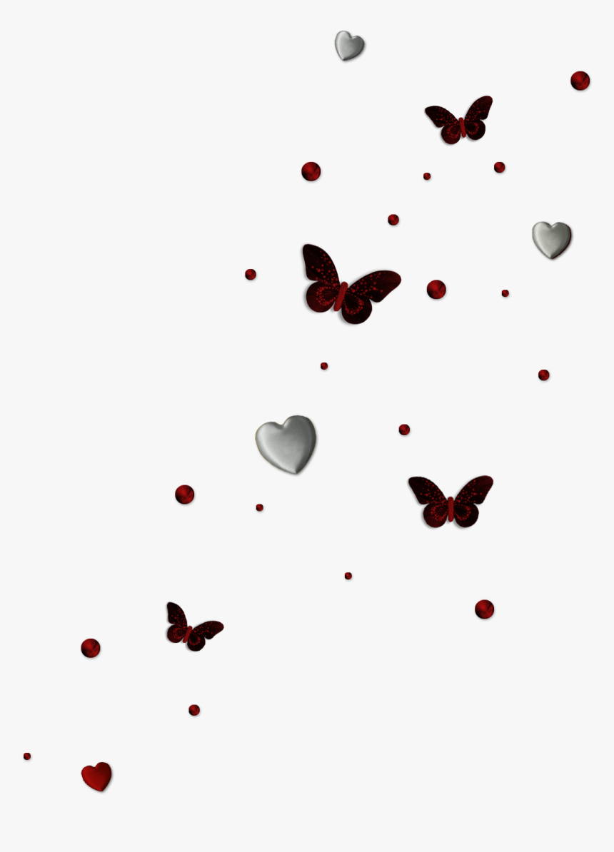 Clipart Resolution 1500*1500 - Hearts And Butterflies, HD Png Download