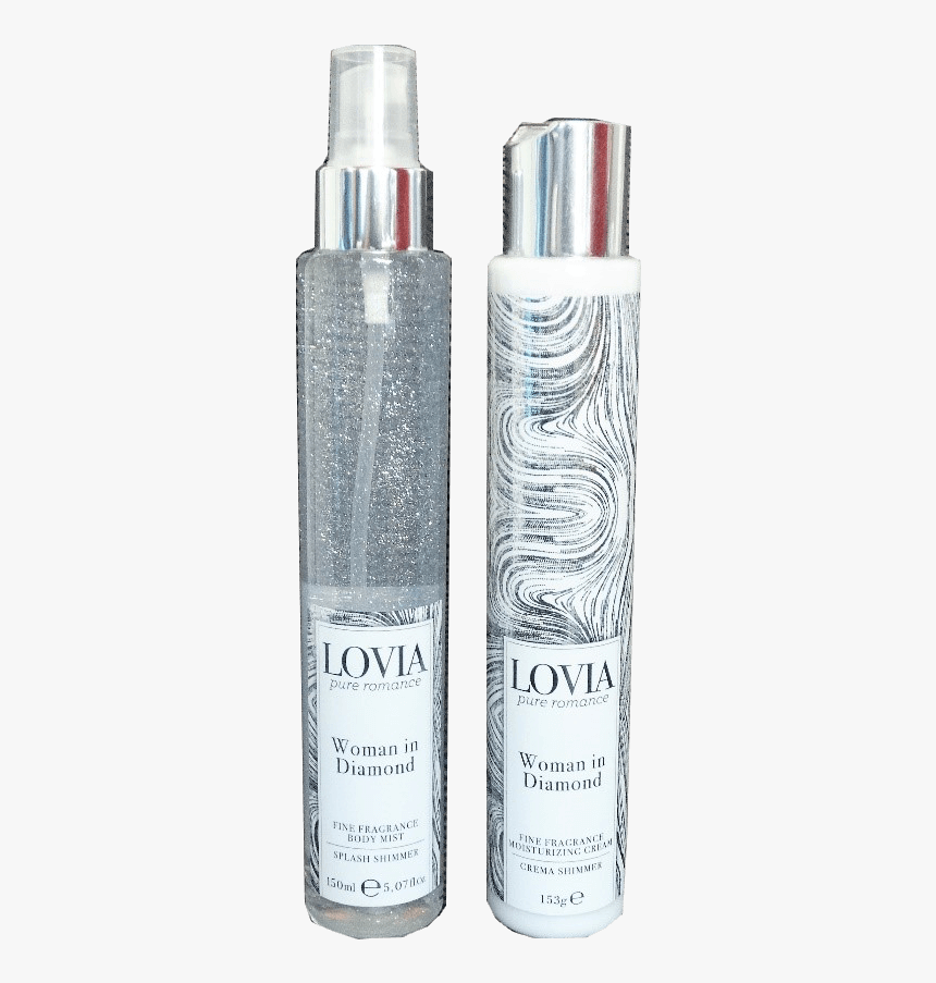 Kit Crema Y Splash Shimmer Lovia Destellos Plateados - Perfume, HD Png Download