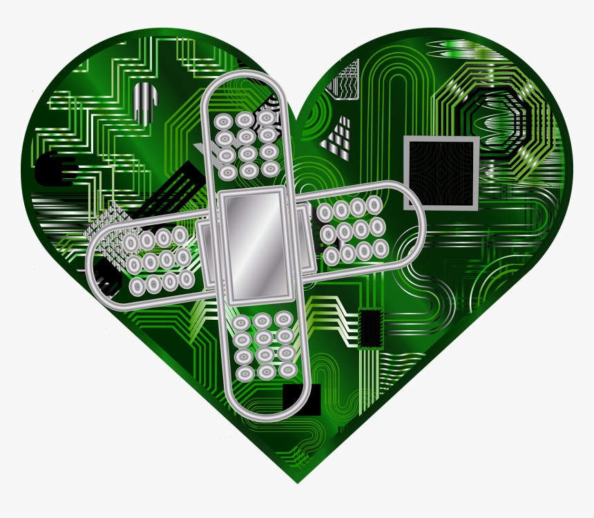 Graphic, Computer Repair, Computer, Heart, Band Aid - Things That Can Harm The Computer, HD Png Download