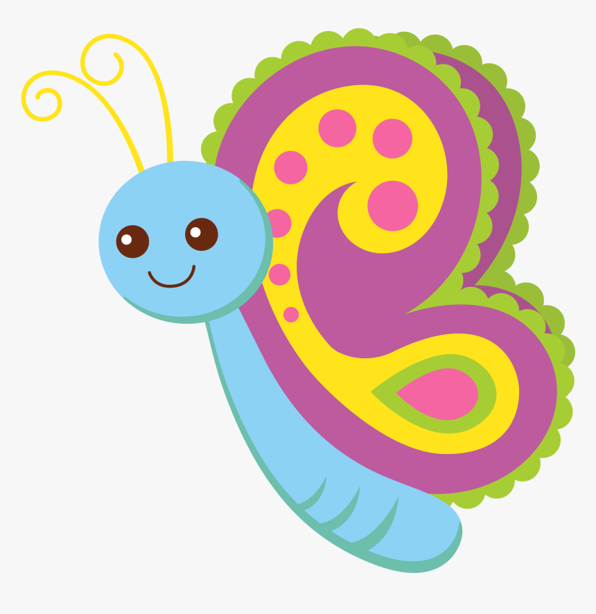 F¡g♡ritas Pinterest Butterfly - Cute Butterfly Clipart, HD Png Download