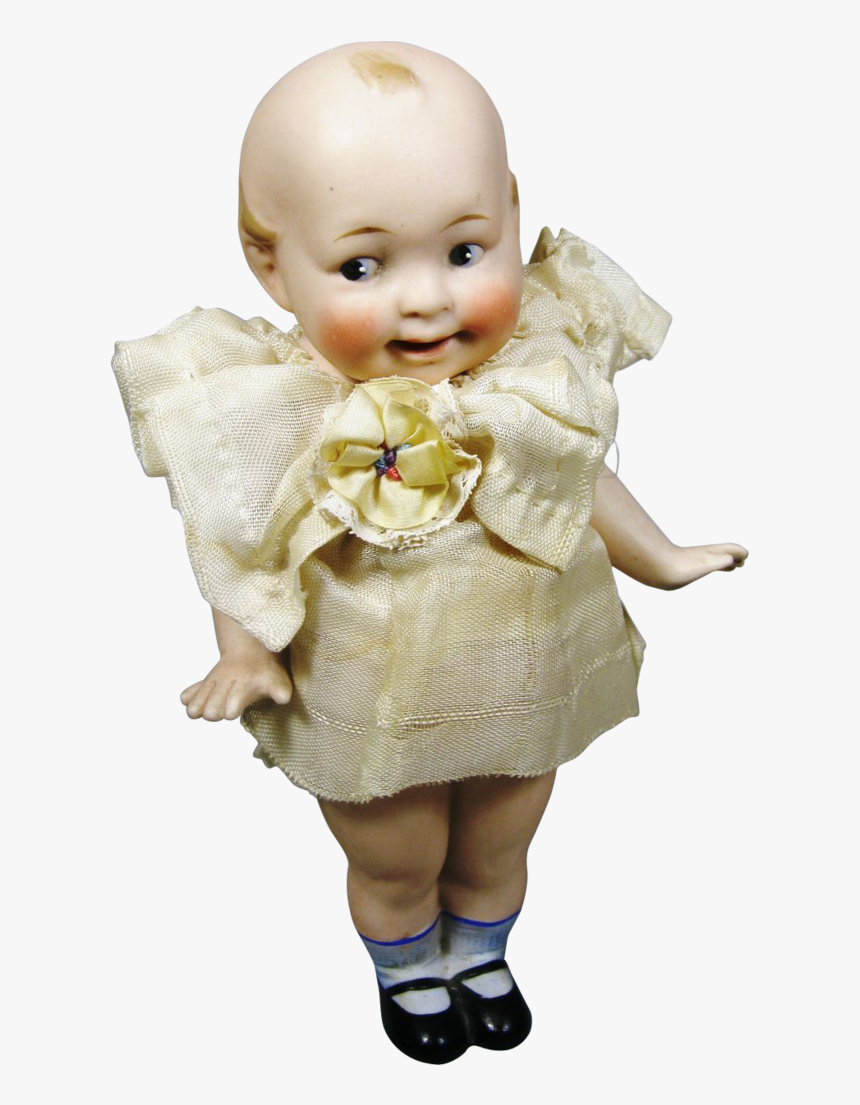 Antique German Huge All Bisque Googly Eye Wide Awake - Doll, HD Png Download