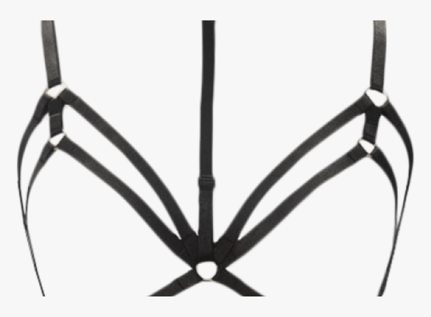 2018 Bra Bondage Harness Layered Body Jewelry In Black, HD Png Download