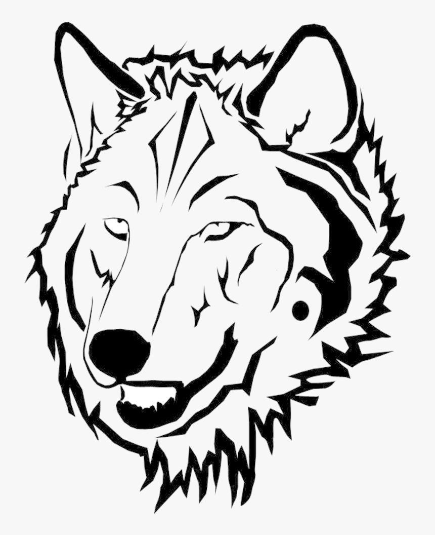 Wolf Clipart Face Collection Transparent Png - Coloring Book, Png Download