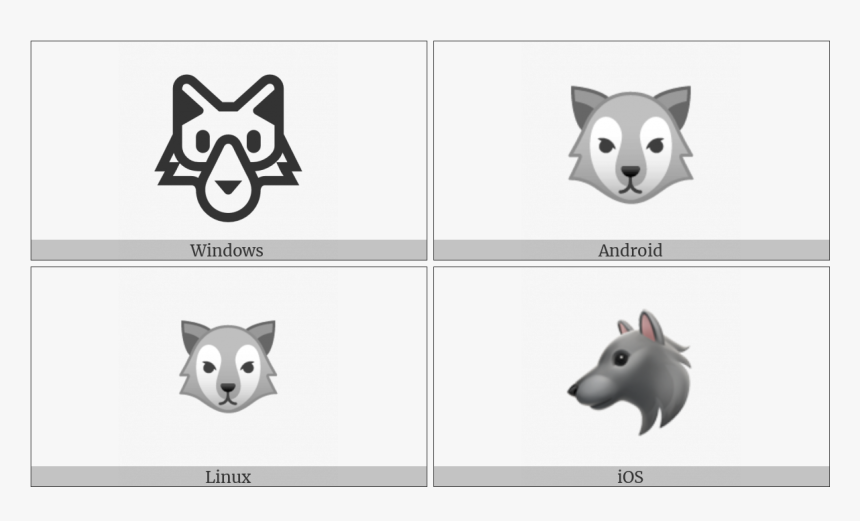 Wolf Face On Various Operating Systems - Crocus Of Iron Symbol, HD Png Download